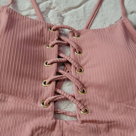 Dusty Rose YMI Swimsuit - Picture 2 of 5